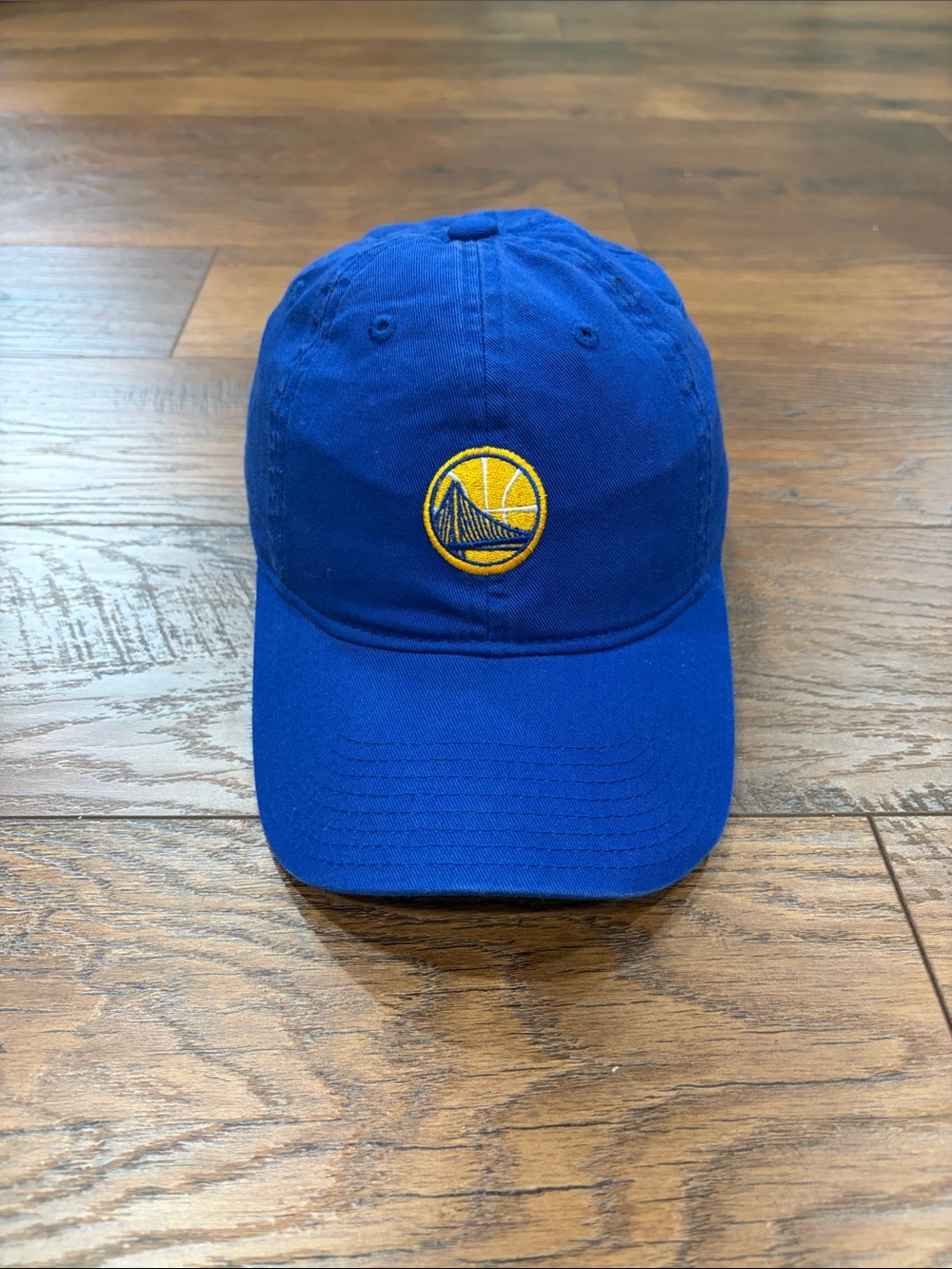 Mitchell & Ness Royal Blue Golden State Warriors Dad Hat - Blue/Yellow